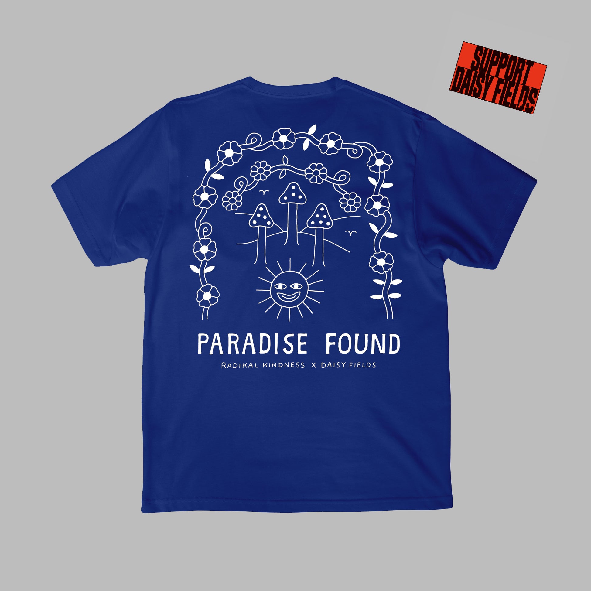 Vegan T-Shirt 'Paradise found', backprint